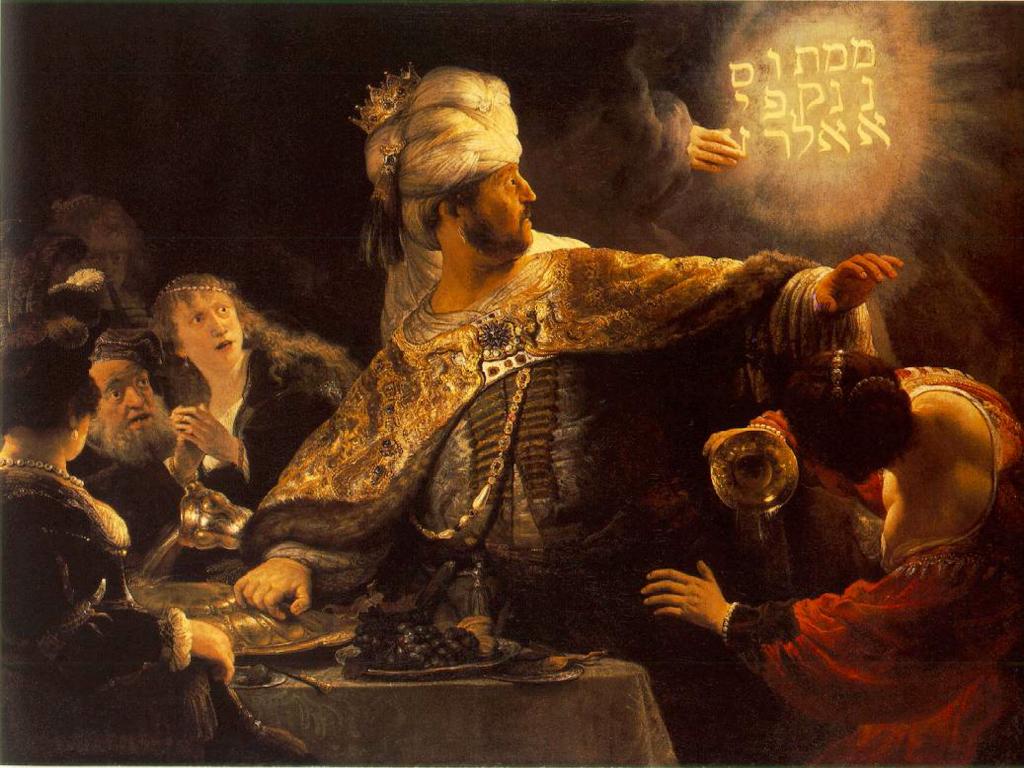 The Feast of Belshazzar<br />Rembrandt c. 1635 wallpaper