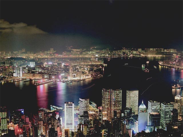 Hong kong skyline wallpaper