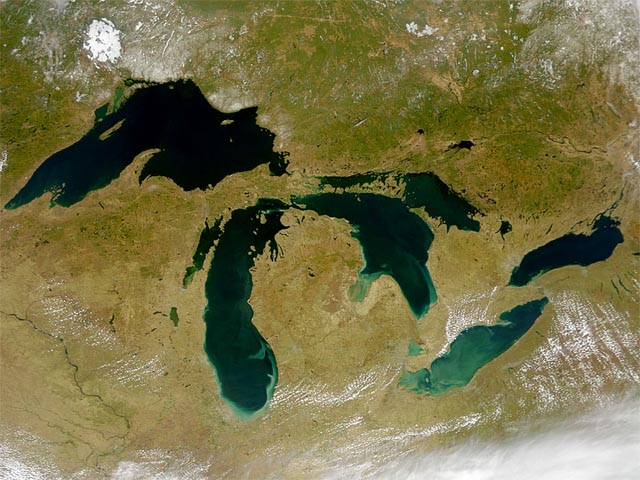 The Great Lakes from Space wallpaper