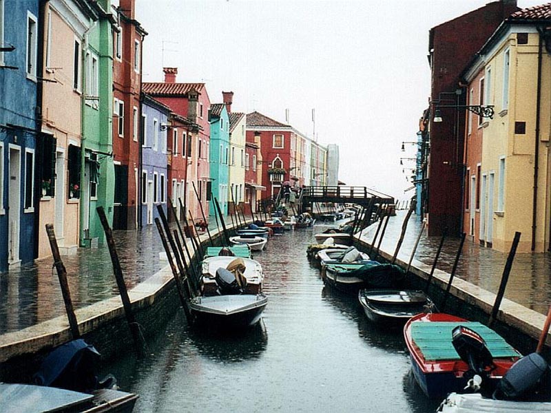 Burano Canal in Venice wallpaper