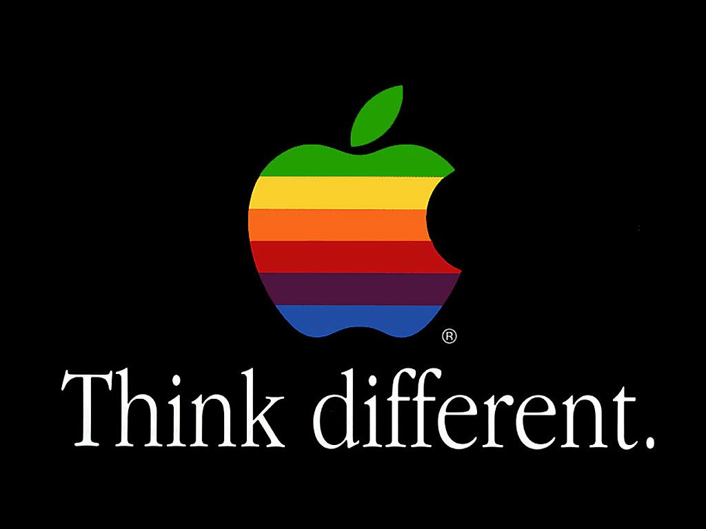 Think Different (old Apple Logo) wallpaper